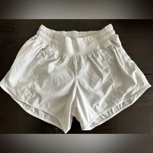 Women's Classic White lululemon Athletic Shorts